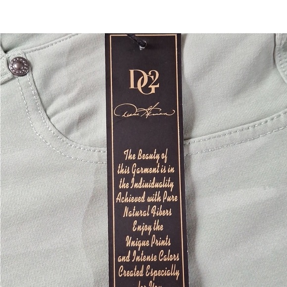 NWT Diane Gilman Knit Flex STRETCH Skinny Jegging Jeans, Moss Green. Pockets - Picture 8 of 9